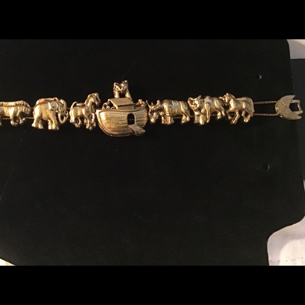Vintage Noah’s ark slider charm bracelet